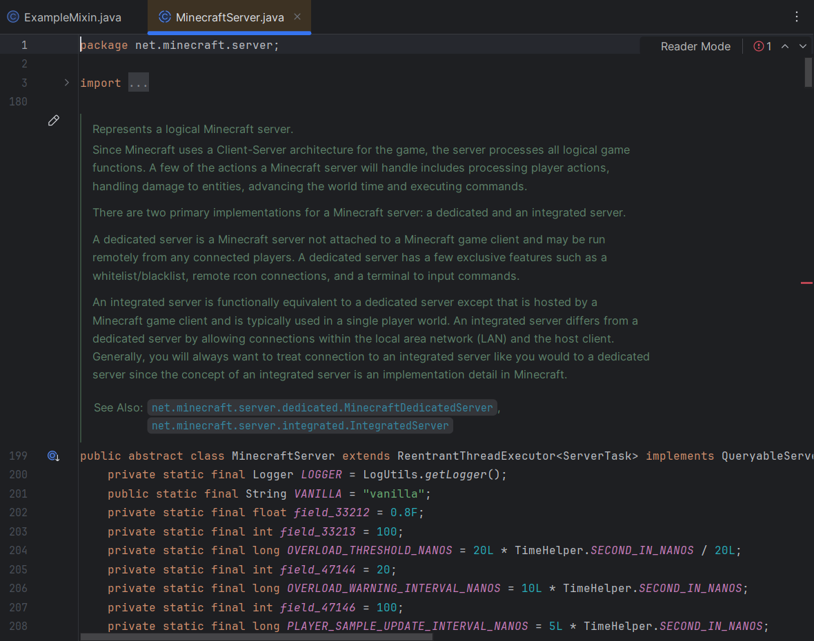 Javadoc Comments in Sources