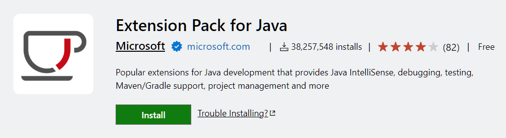 Extension Pack for Java